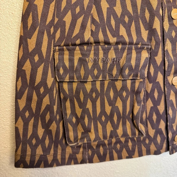 Adidas x Ivy Park Buttoned Monogram Streetwear Cargo Mini Skirt A24 - Picture 3 of 5